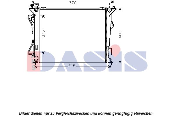 AKS DASIS Radiaator,mootorijahutus 560042N